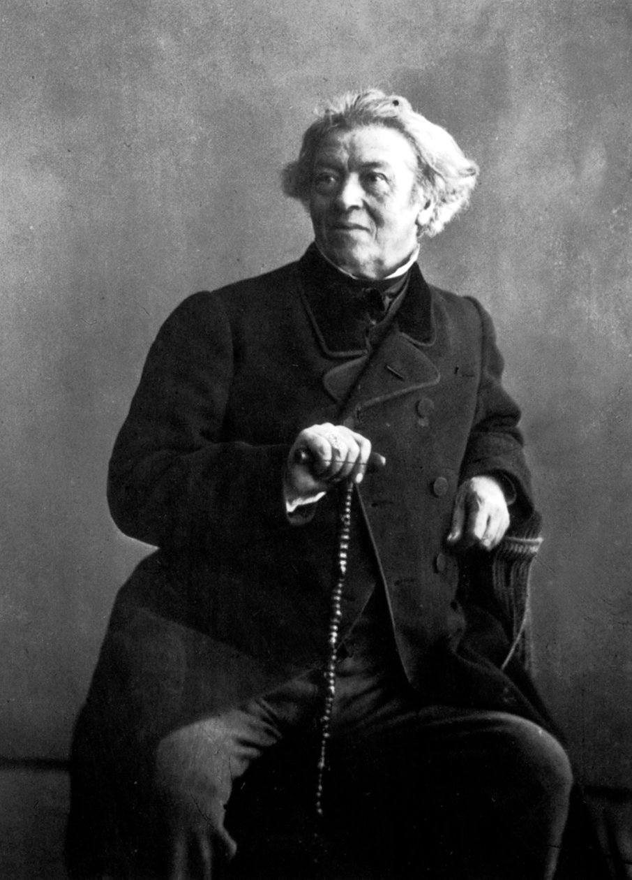 Nadarin valokuvaama ranskalainen taidemaalari Camille Corot tekijältä Nadar