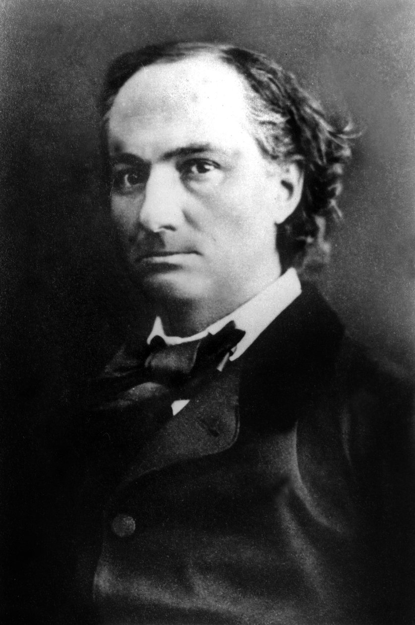 Ranskalainen runoilija Charles Baudelaire (1821 - 1867), kuvannut Nadar 1800-luvulla tekijältä Nadar
