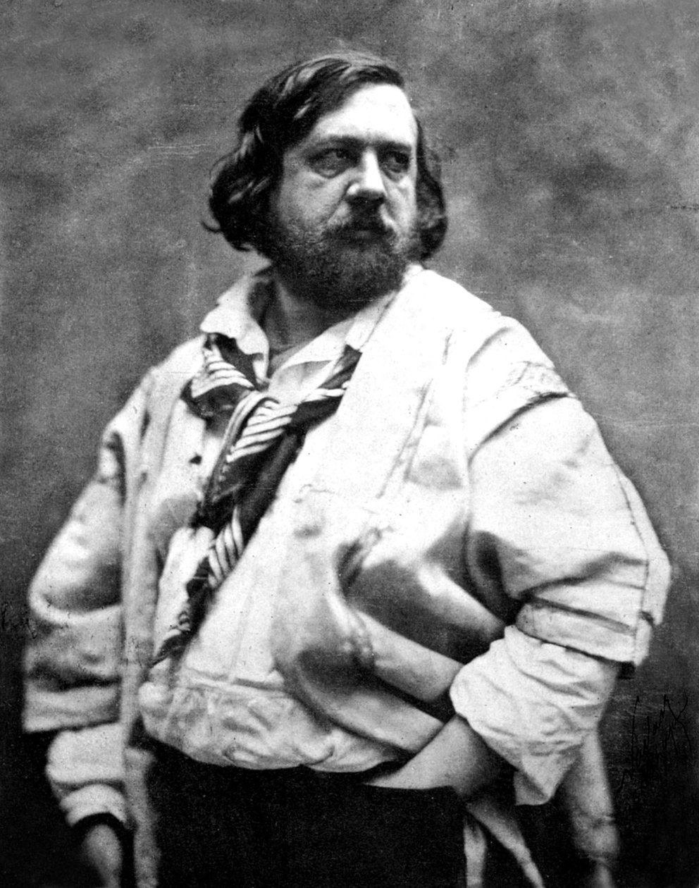 Ranskalainen runoilija Theophile Gautier, kuvannut Nadar, n. 1854-1855 tekijältä Nadar