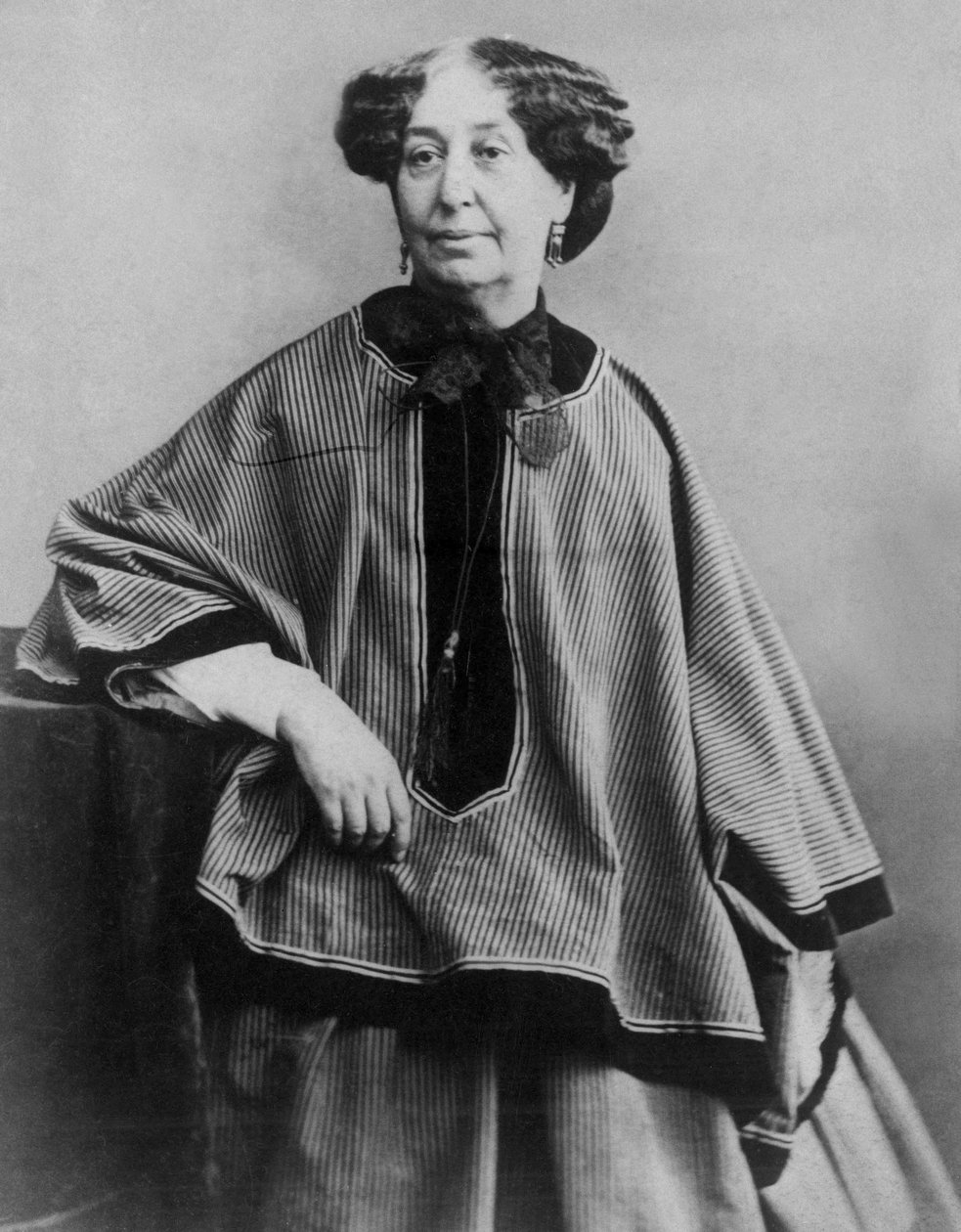 Ranskalainen kirjailija George Sand (1804-1876), valokuva Nadar 1864 tekijältä Nadar