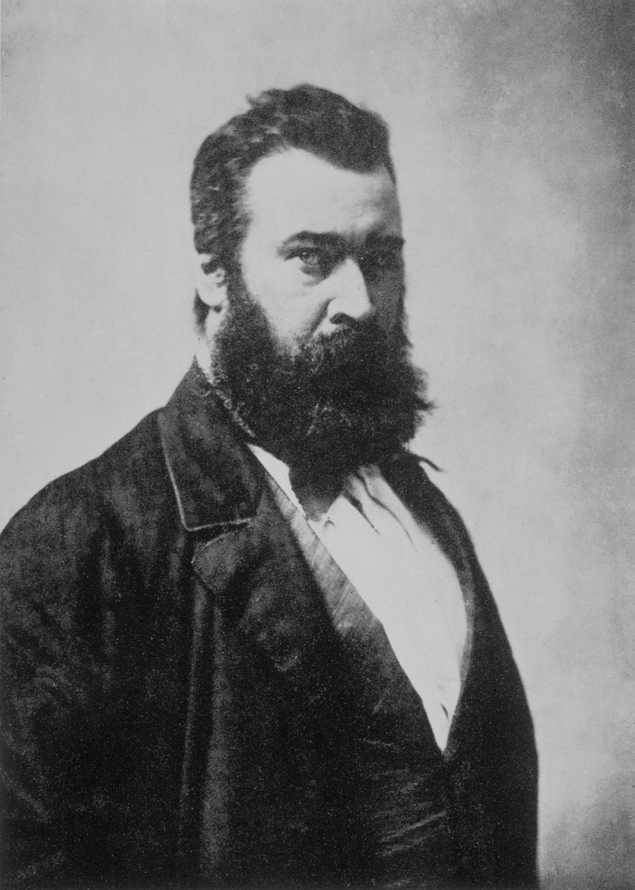 Jean-Francois Millet (1814-1875), ranskalainen taidemaalari, valokuva Nadar tekijältä Nadar