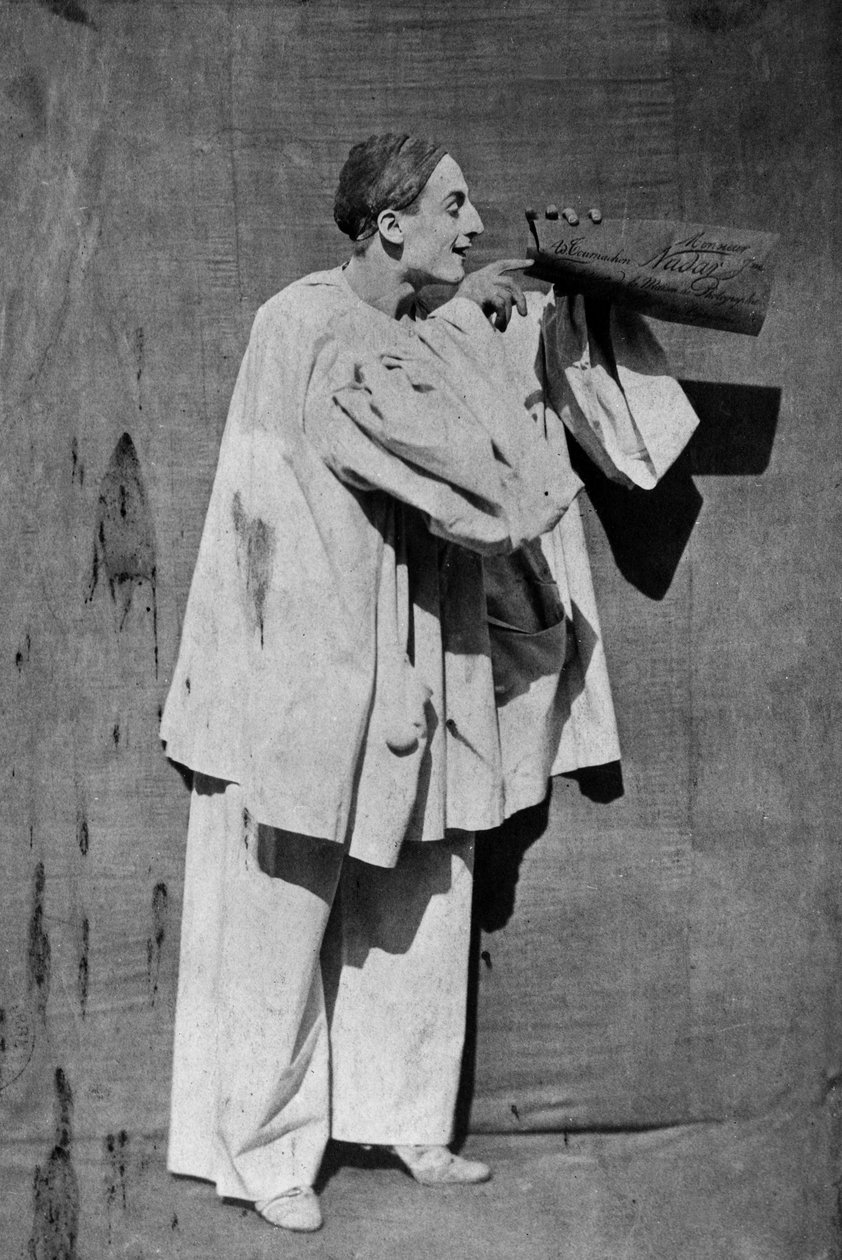 Mime Debureau : Pierrot, kuva Gaspard Felix Tournachon eli Nadar ja Adrien Tournachon eli Nadar the Young tekijältä Nadar