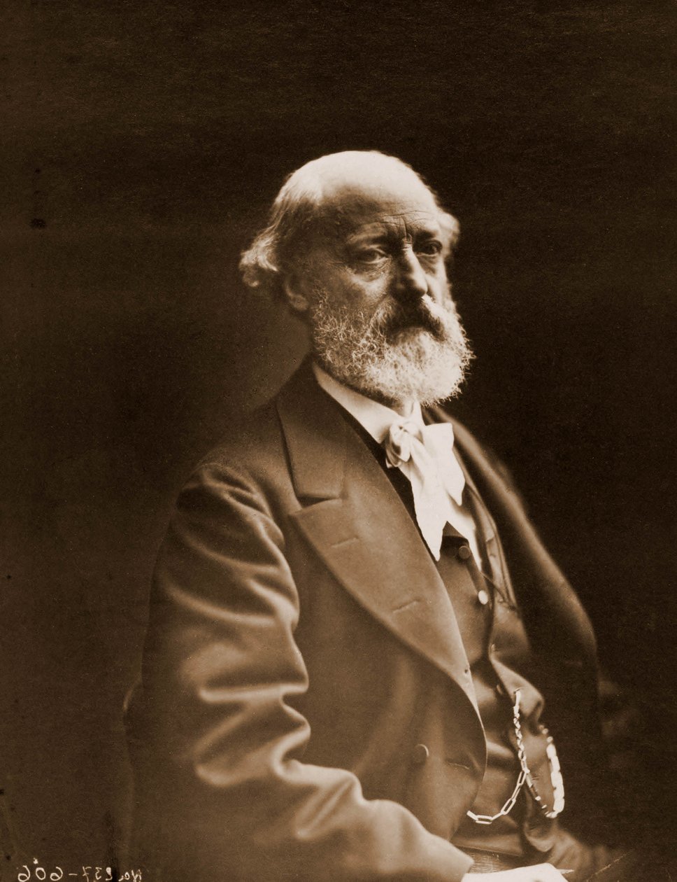 Muotokuva: Eugene Viollet-le-Duc (Viollet le Duc) (1814-1879), arkkitehti ja akvarelli 1814-1879 (kuva) tekijältä Nadar