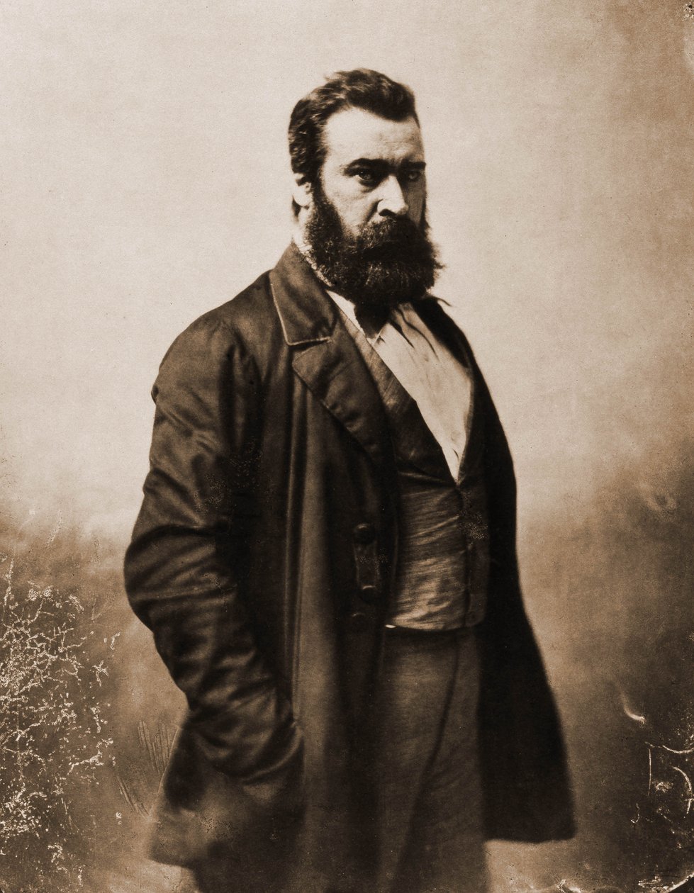 Muotokuva Jean-Francois Milletistä, maalari, kaivertaja 1814-1875 (kuva) tekijältä Nadar