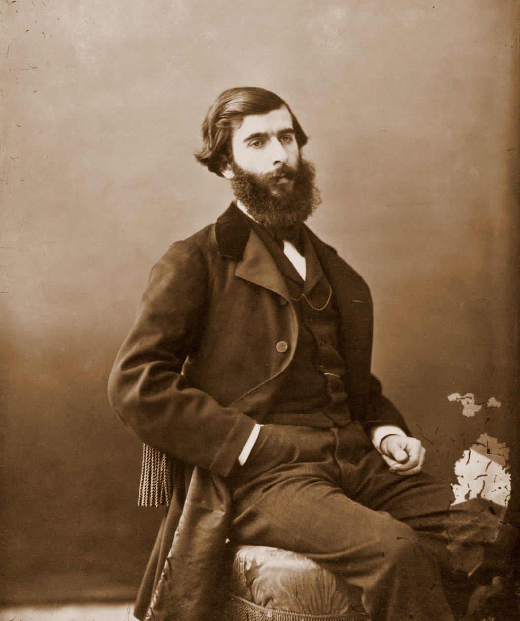 Libretisti Ludovic Havelyn muotokuva 1834-1908. Hän kirjoitti Offenbachille (kuva) tekijältä Nadar