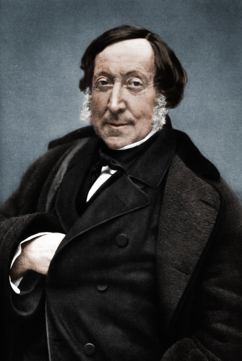 Gioachino Rossini 1792-1868, italialainen säveltäjä tekijältä Nadar