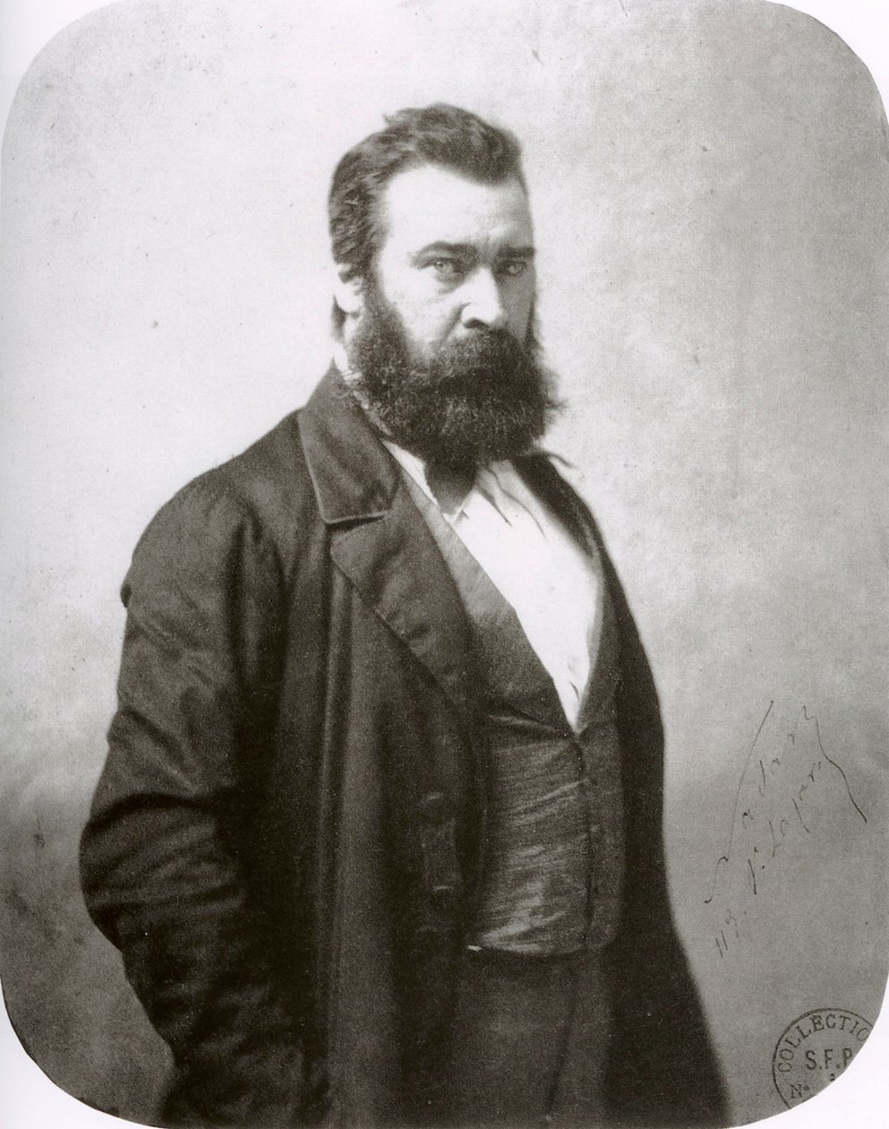 Jean-François Millet, ranskalainen taidemaalari, 1860-luku tekijältä Nadar