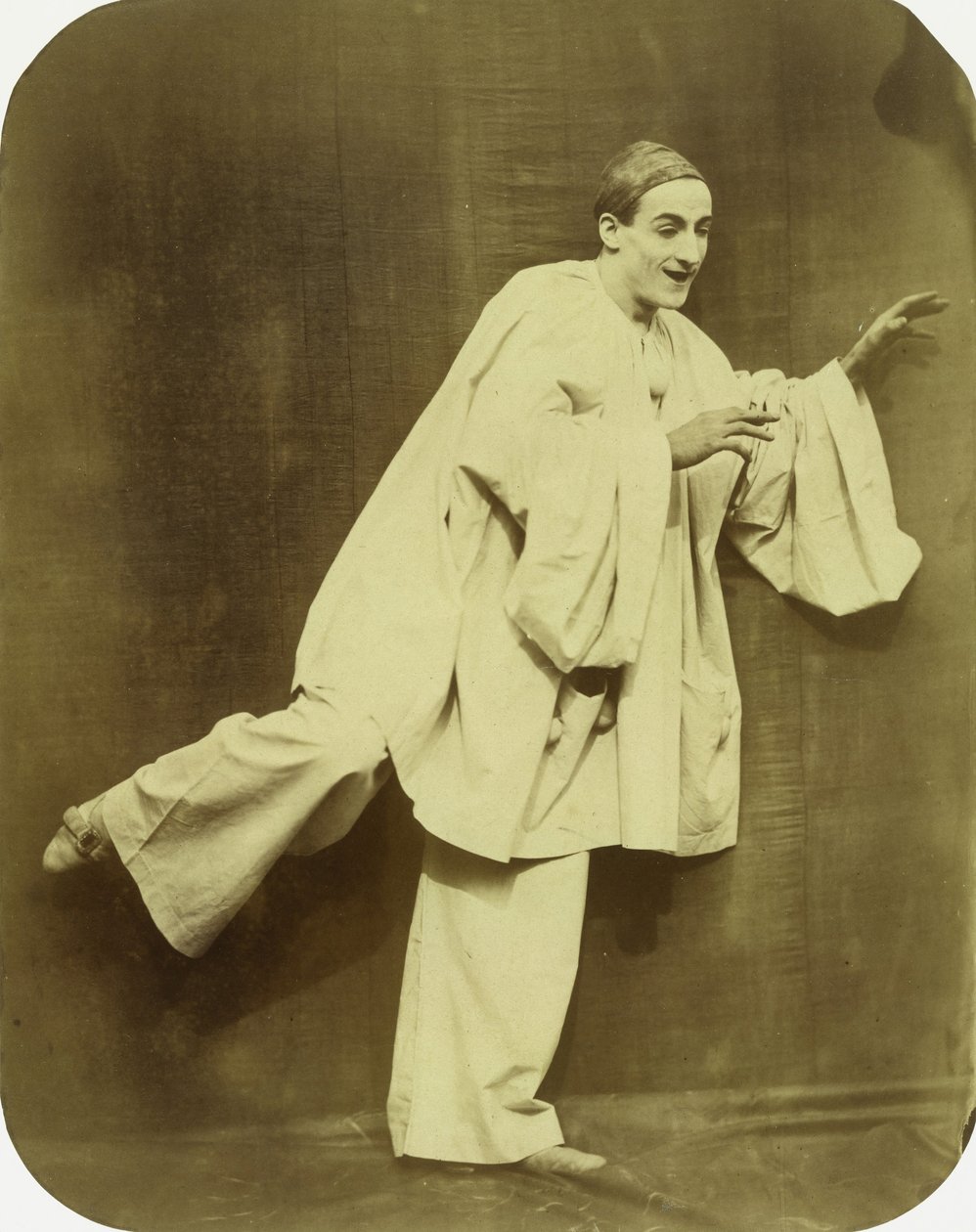 Pierrot Running, 1854-55. tekijältä Nadar