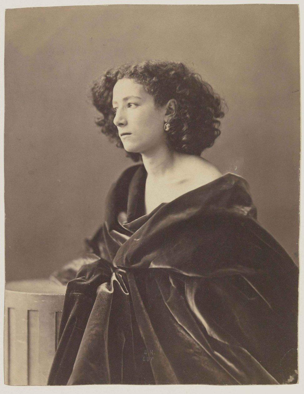 Sarah Bernhardtin muotokuva 1844-1923, 1864. tekijältä Nadar