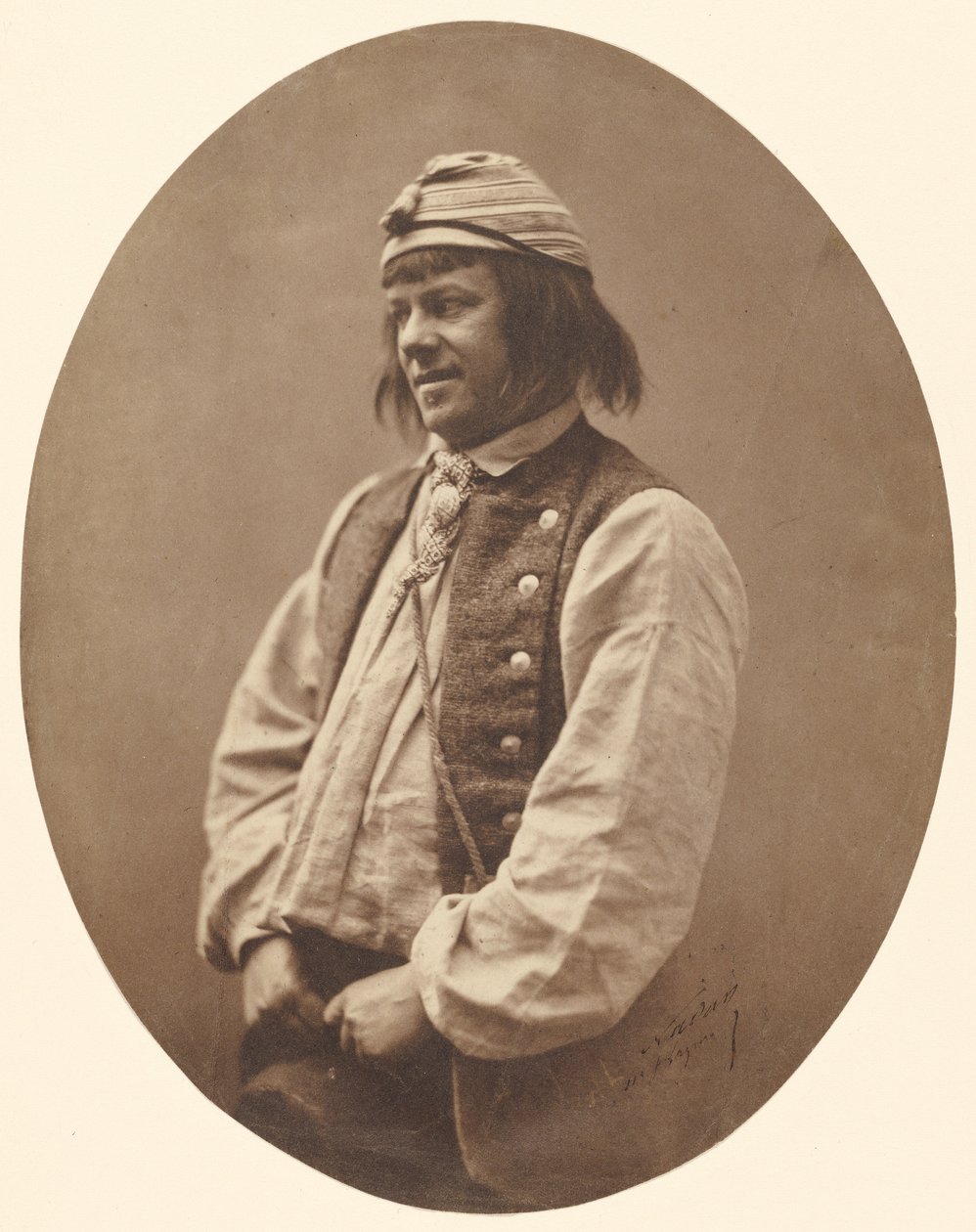 Jean-François Philibert Berthelier, näyttelijä tekijältä Nadar [Gaspard Félix Tournachon]