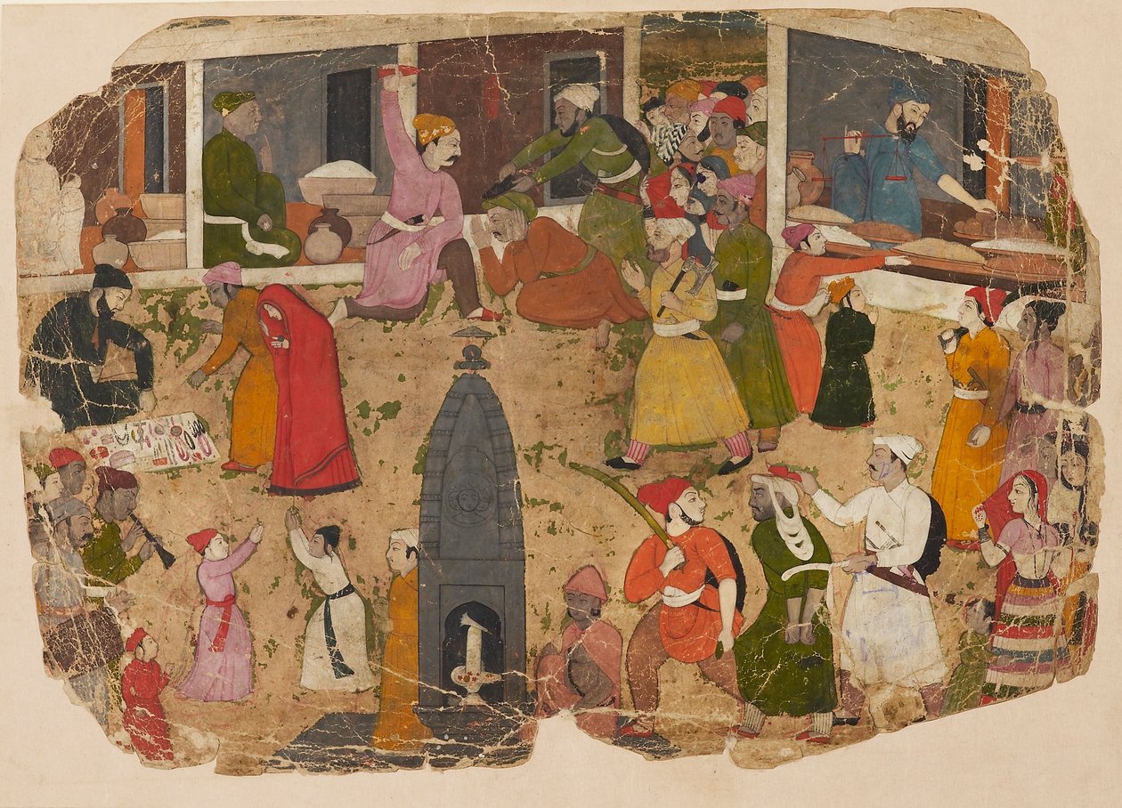Melko basaarissa, 1750-1760 tekijältä Nainsukh
