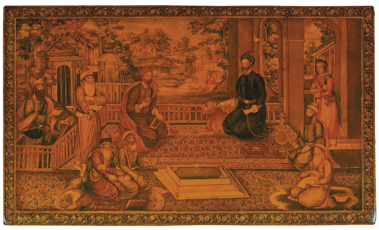 Qajar peilikotelo, n.1840 tekijältä Najaf Ali
