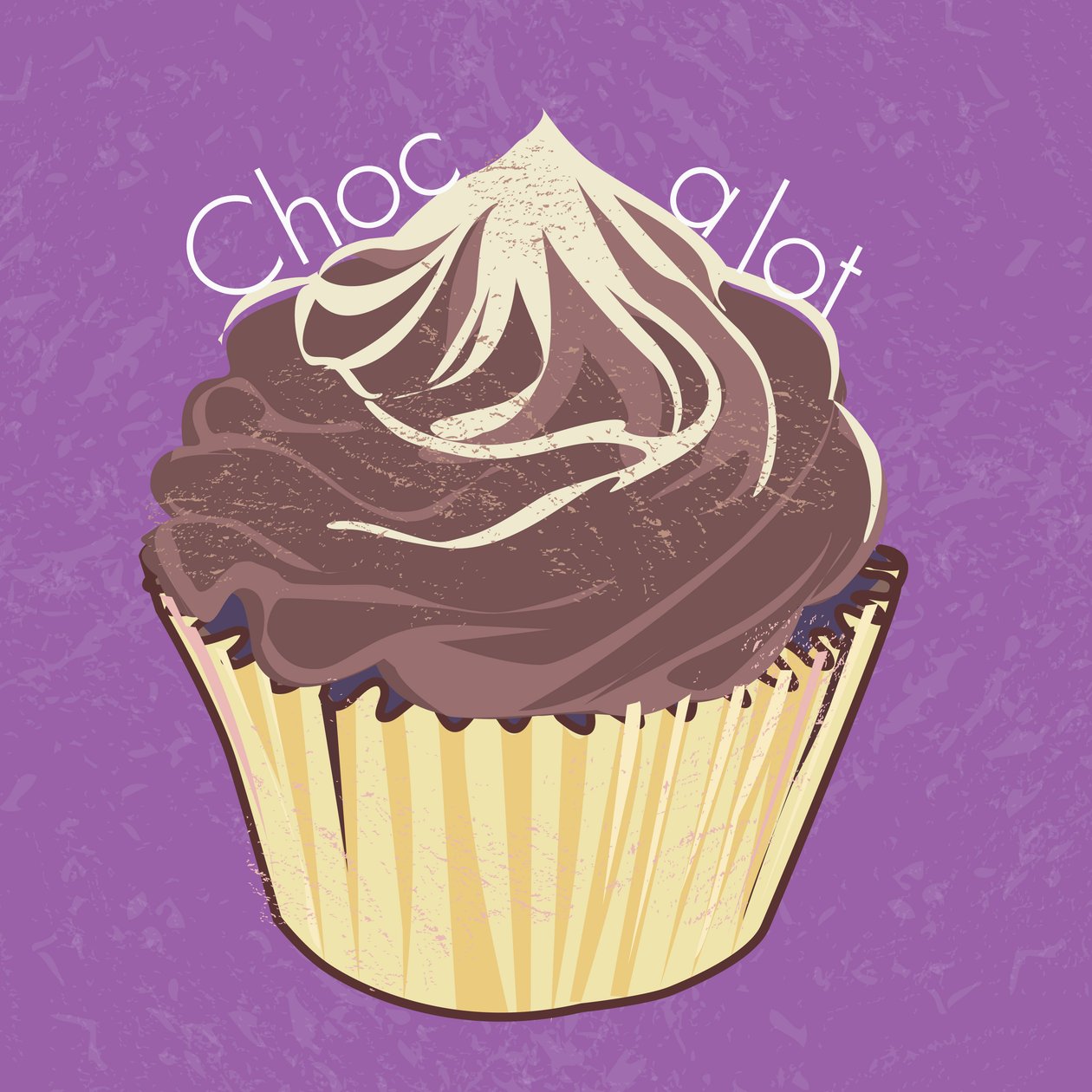 Choc A Lot Cup Cake, 2019, digitaalinen taide tekijältä Nancy Moniz Charalambous