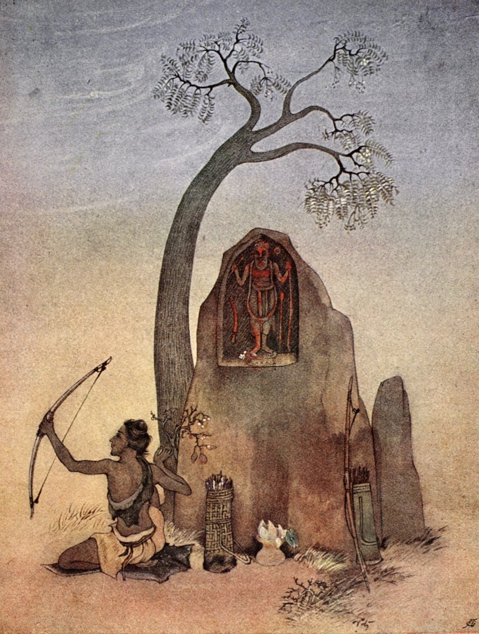 Eklavya, 1913. tekijältä Nandalal Bose