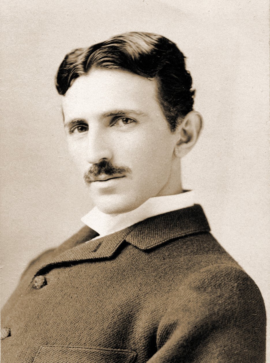 Nikola Teslan muotokuva, 1890 tekijältä Napoleon Sarony