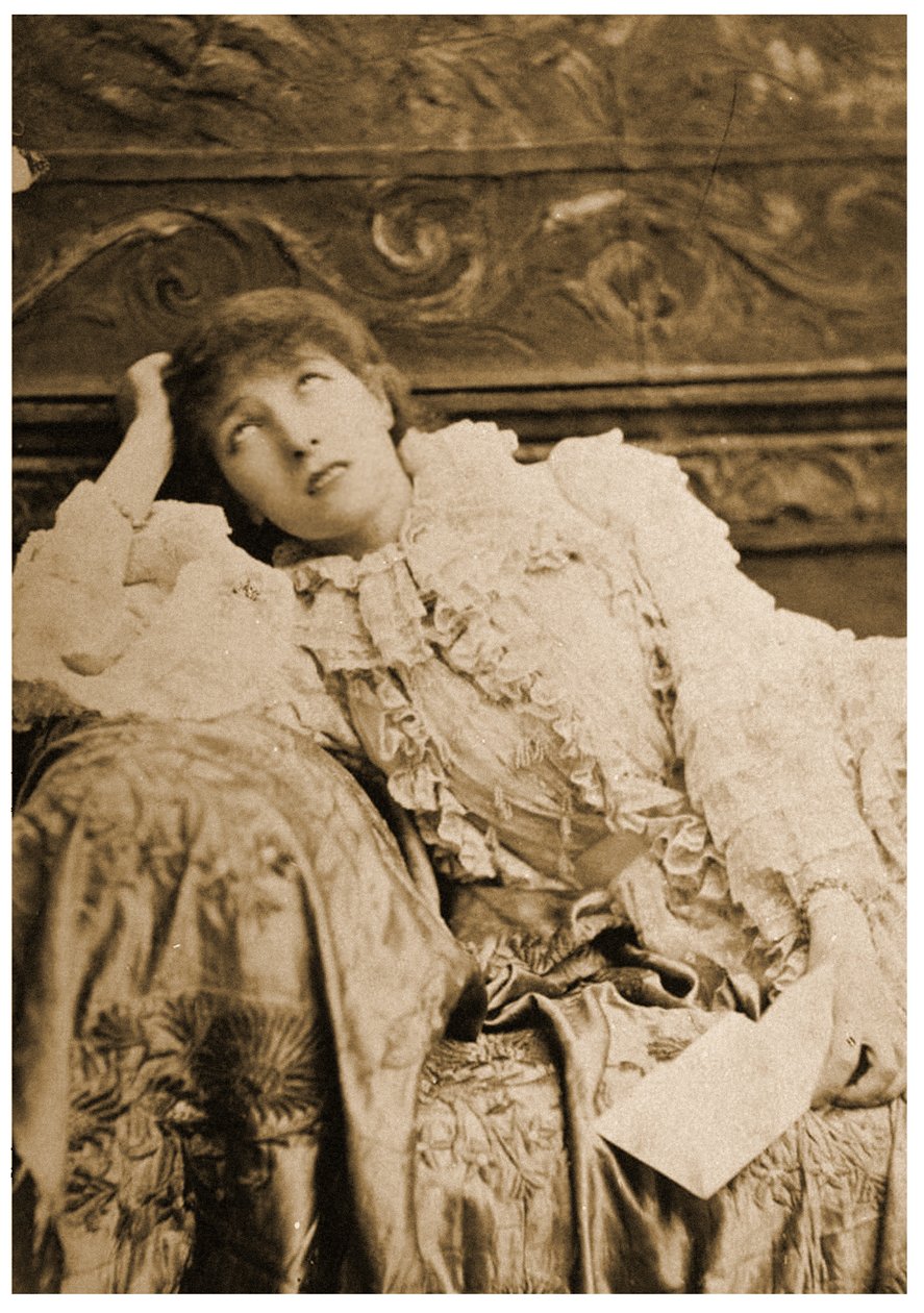 Sarah Bernhardt Phedren roolissa Racinen "Phaedrassa" 1903 tekijältä Napoleon Sarony