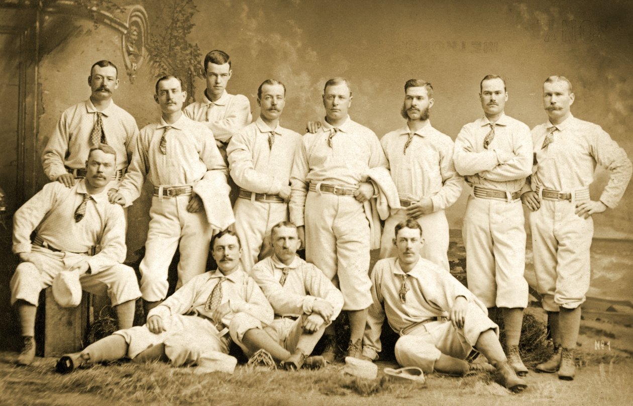 Metropolitan baseball yhdeksän, 1882 tekijältä Napoleon Sarony