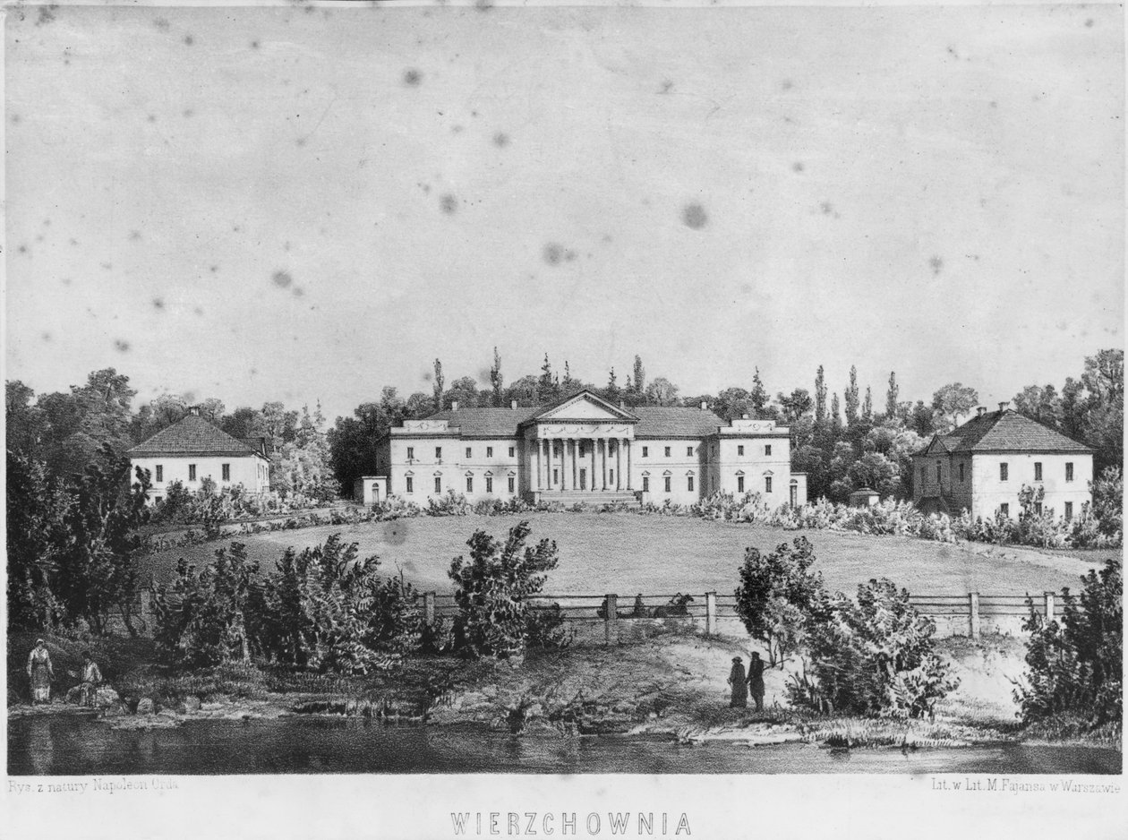 Wierzchownian linna, ranskalaisen kirjailijan Honore de Balzacin vaimon kreivitär Evelina Hanskan asuinpaikka tekijältä Napoleon Orda