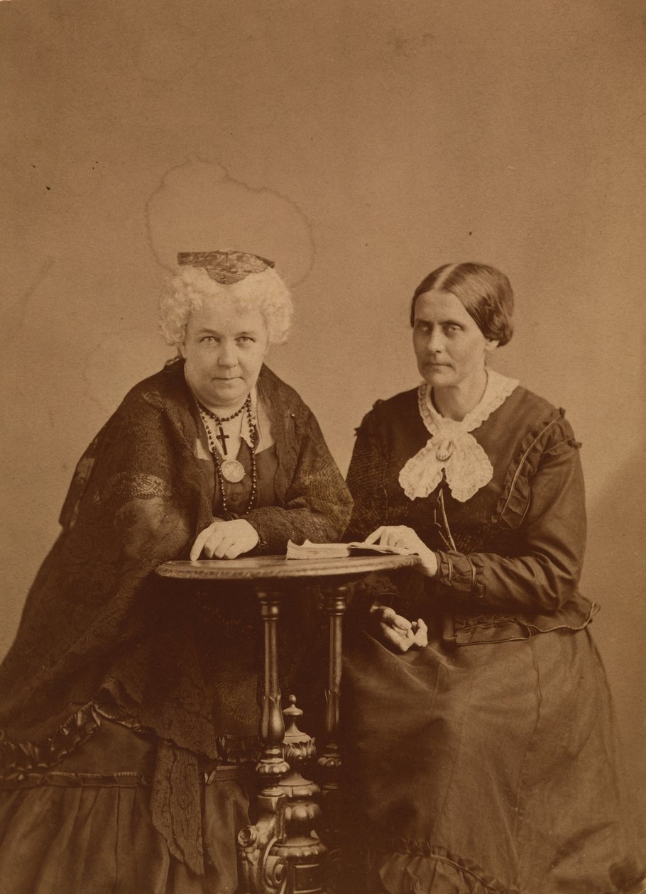 Elizabeth Cady Stanton ja Susan B. Anthony tekijältä Napoleon Sarony
