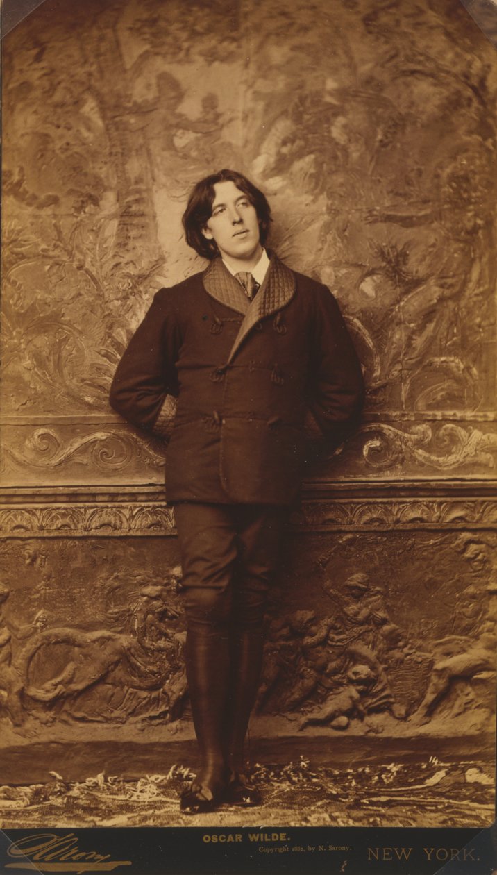 Oscar Wilde, n. 1882 (albumiprintti) tekijältä Napoleon Sarony