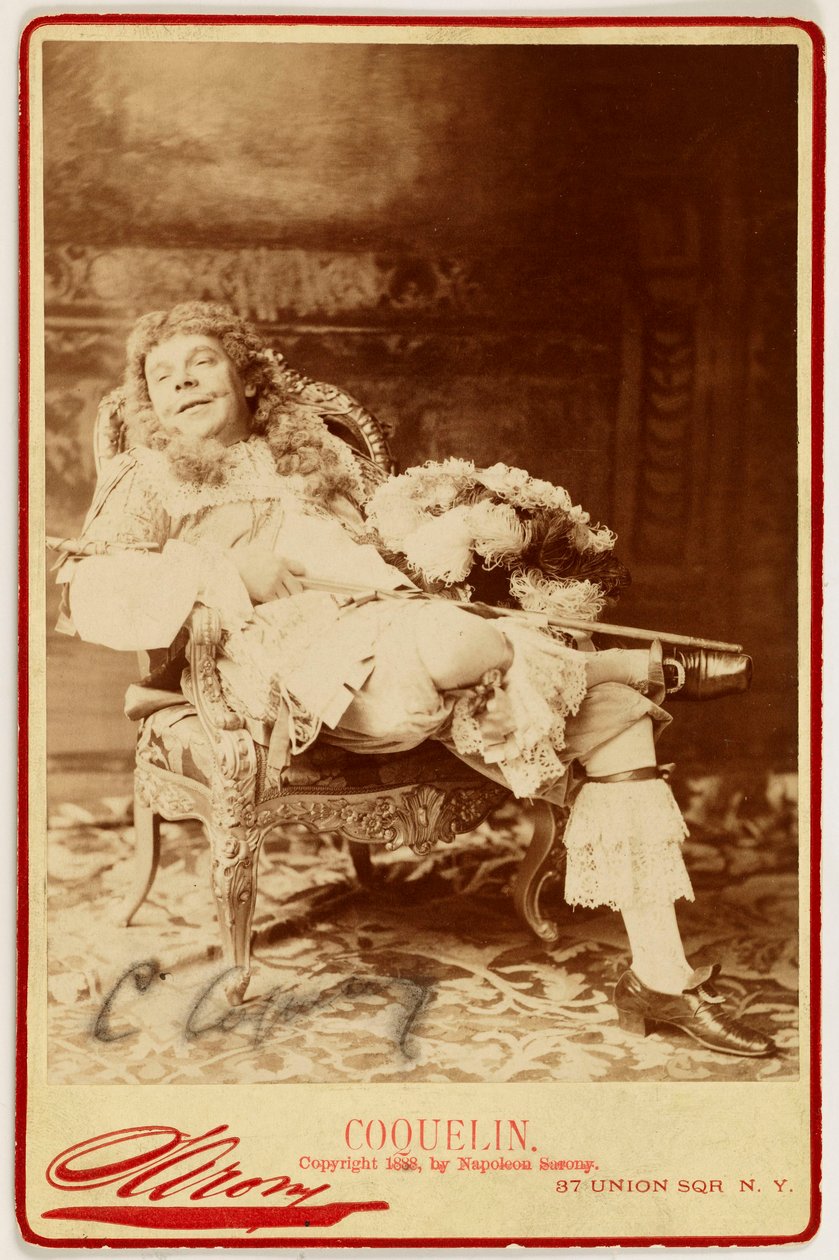 Porträt von Ernest Coquelin, genannt Coquelin cadet, (1848-1909), Schauspieler tekijältä Napoleon Sarony