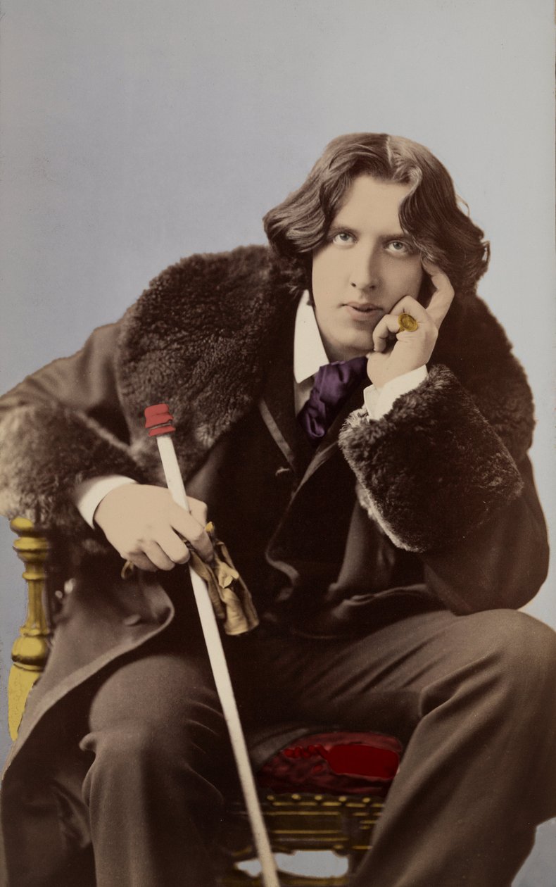 Napoleon Saronyn (1821 - 1896) muotokuva Oscar Wildesta (1854 - 1900) noin 1882. tekijältä Napoleon Sarony