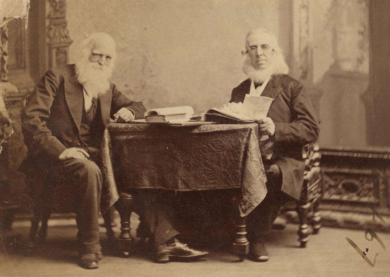 William Cullen Bryant ja Peter Cooper tekijältä Napoleon Sarony