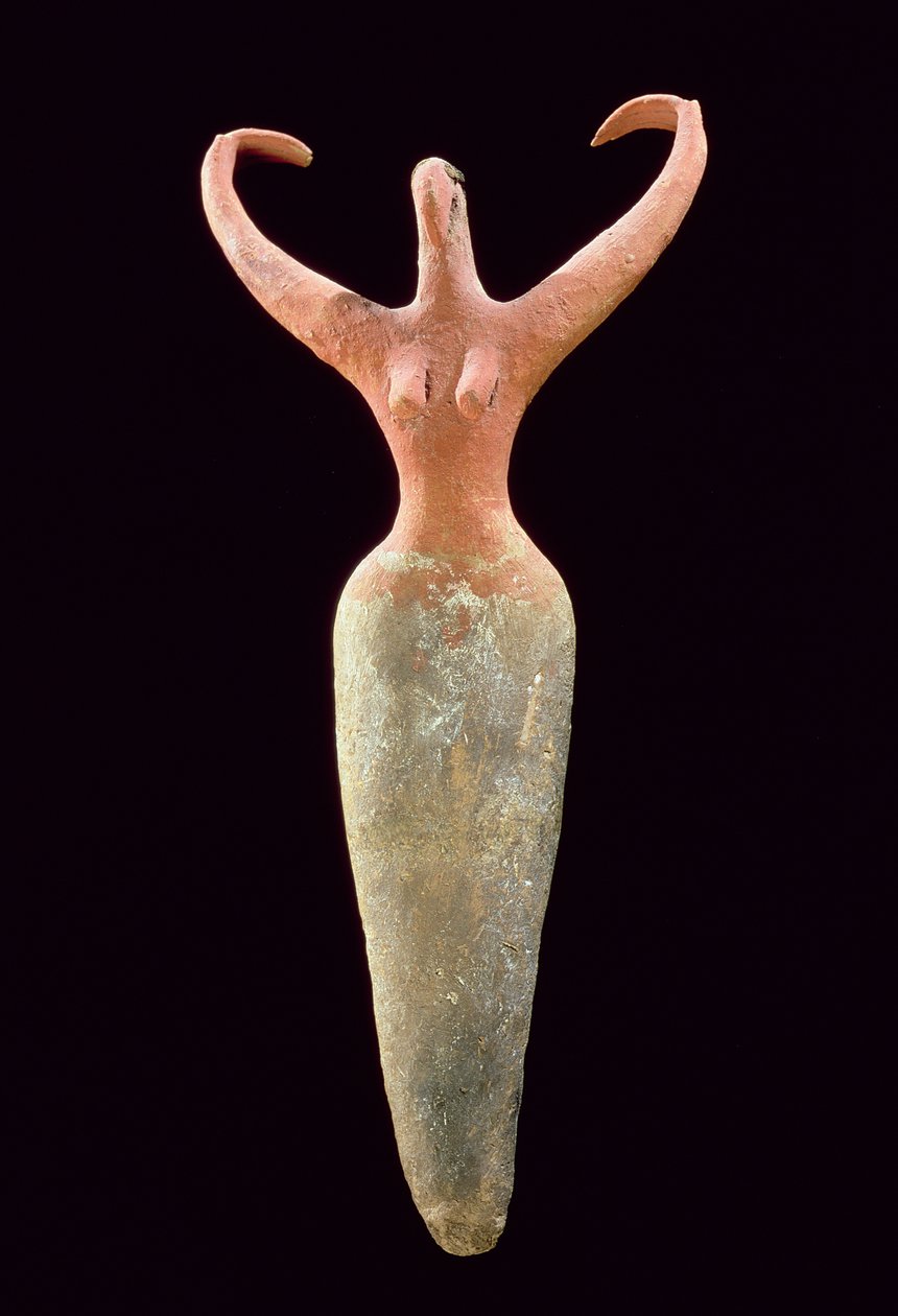 Naishahmo, El Mamariyasta, noin 3600-3500 eKr. (maalattu terrakotta) (katso 201160) tekijältä Naqada I Period Egyptian
