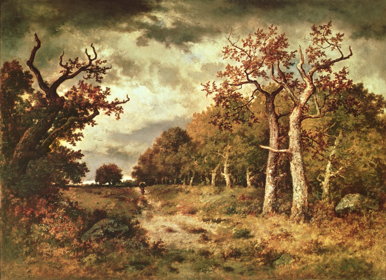 Metsän reuna, 1871 tekijältä Narcisse Virgile Diaz de la Peña