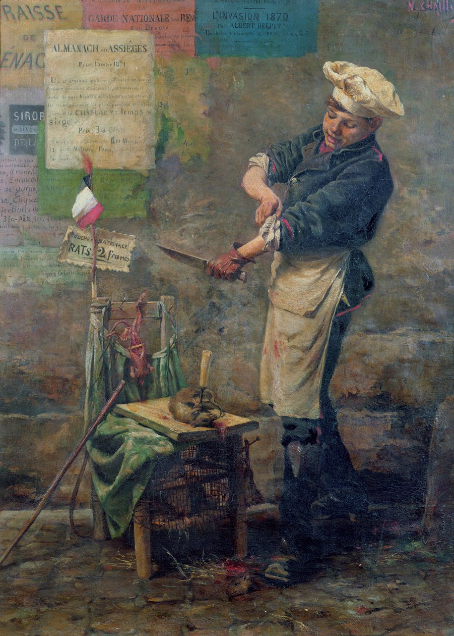 Rottamyyjä Pariisin piirityksen aikana, 1870 tekijältä Narcisse Chaillou