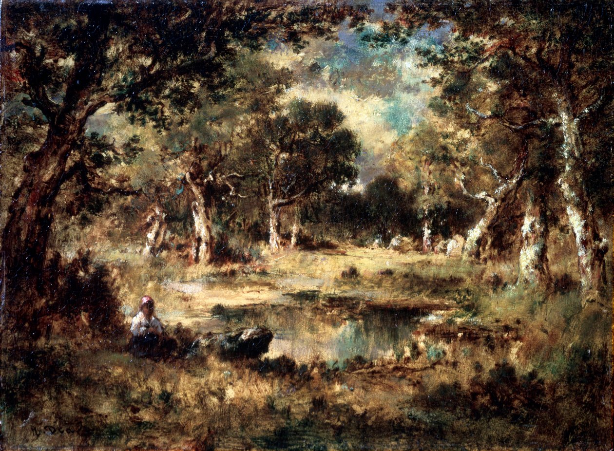 Metsän suo, 1870. tekijältä Narcisse Virgile Diaz de la Peña