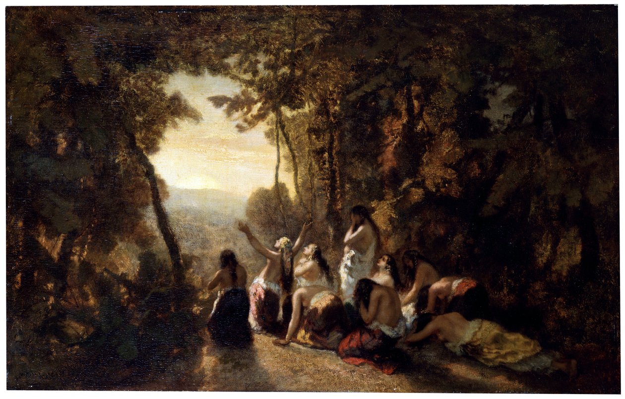 Jeftan tyttären valitus, 1846. tekijältä Narcisse Virgile Diaz de la Peña