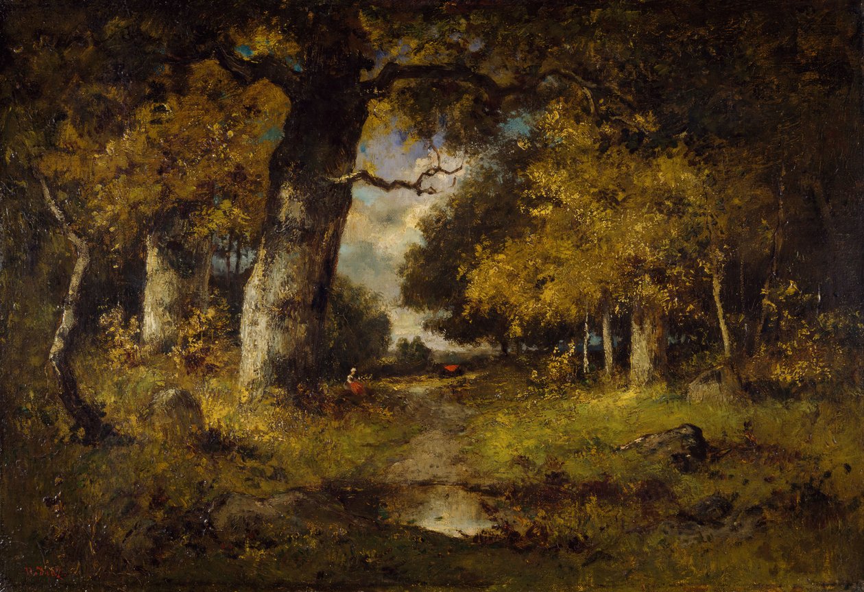 Metsäkohtaus, 1876. tekijältä Narcisse Virgile Diaz de la Peña