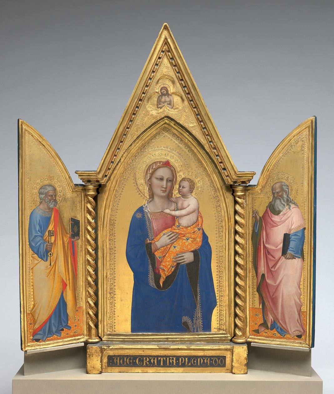 Madonna ja lapsi Pyhän Pietarin ja Pyhän Johannes evankelistan kanssa, n. 1360 (tempera paneelissa) tekijältä Nardo di Cione