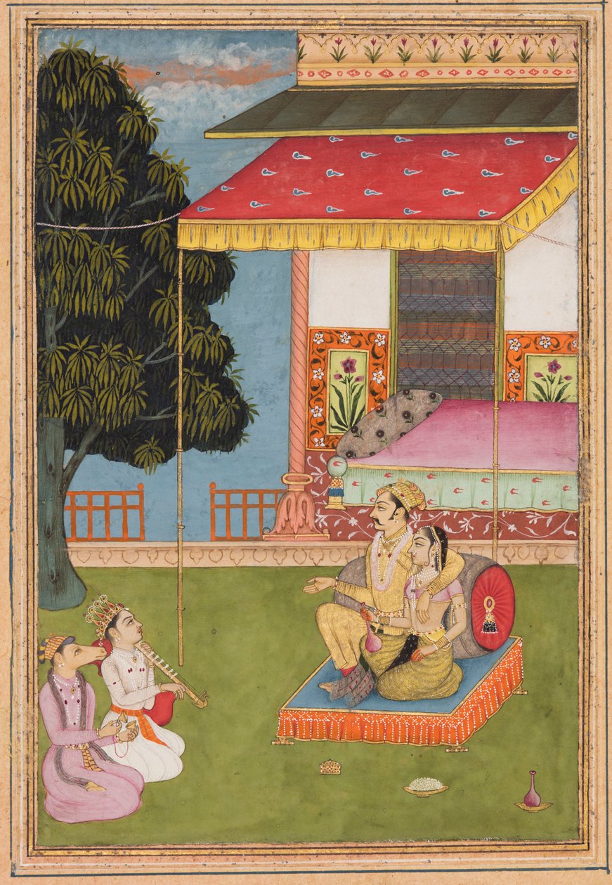 Sivu Ragamala-sarjasta: Sri Raga, 1695. tekijältä Nasiruddin