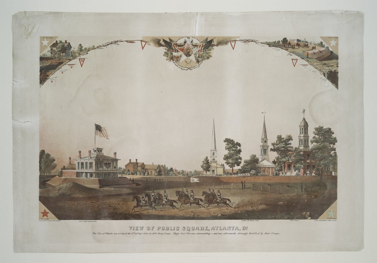 Näkymä julkiselle aukiolle, Atlanta, Ga. tekijältä Nathan B. Abbott