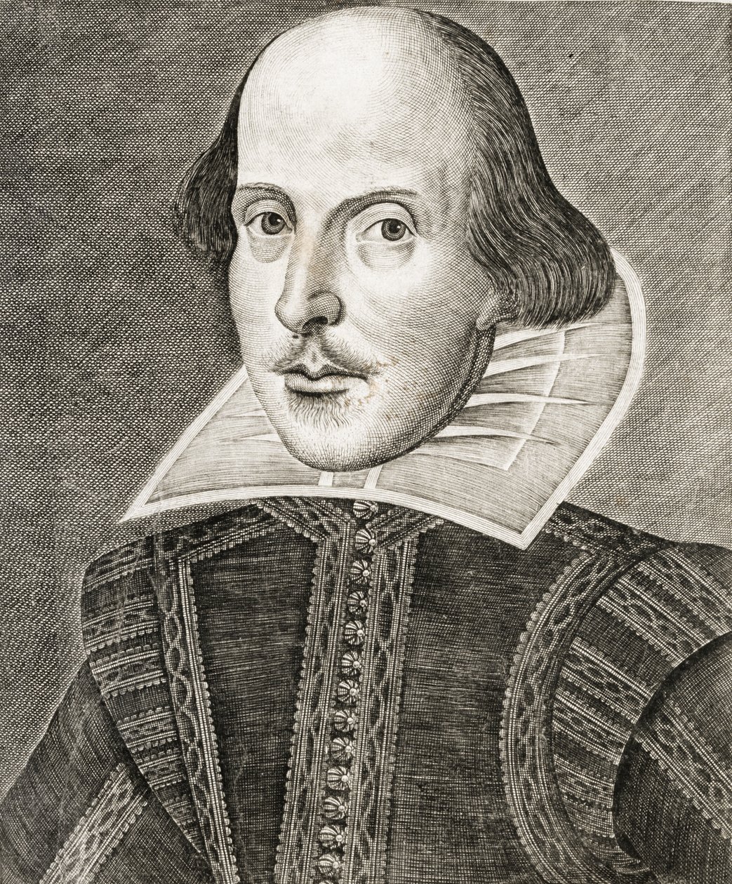 Muotokuva William Shakespearen etusivun Comedies, historiat,  tragediat i.... tekijältä Nathan Benn