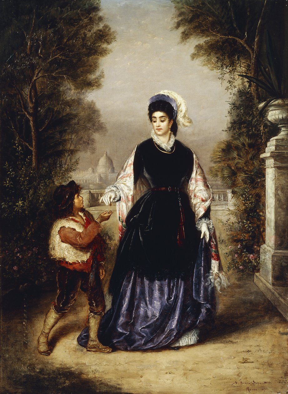 Antelias nainen, 1874 tekijältä Nathanial Schmitt