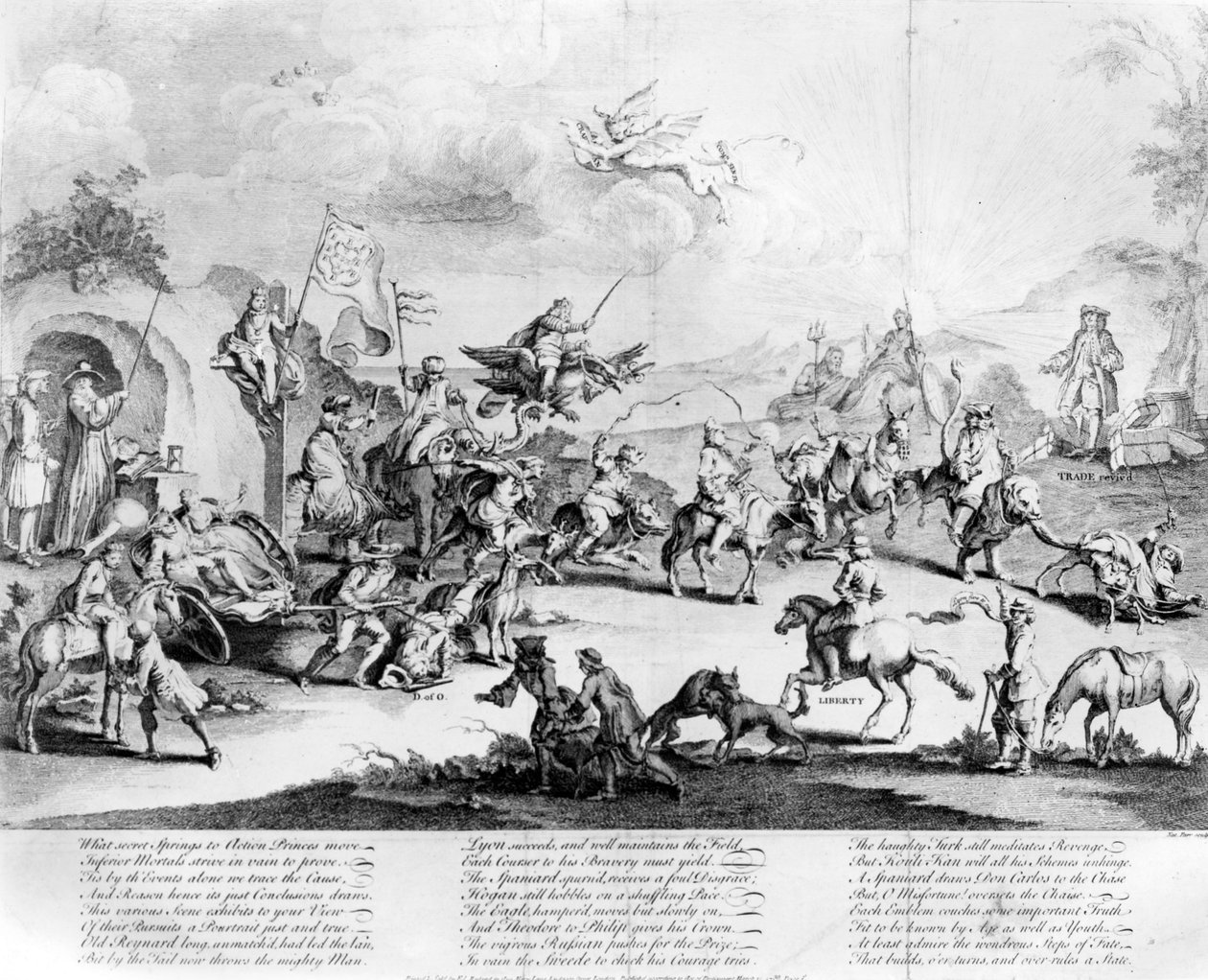 "Mitä salaisia lähteitä toimintaprinssit siirtyvät ... joka rakentaa, kääntää ja hallitsee valtiota", 1740. tekijältä Nathaniel Parr
