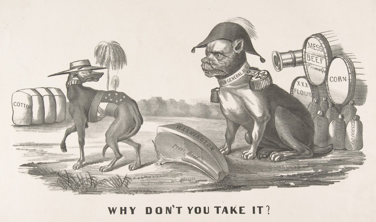 Miksi et ota sitä, 1861-64., 1861-64. Tekijät: Nathaniel Currier, James Merritt Ives, Currier ja Ives. tekijältä Currier and Ives
