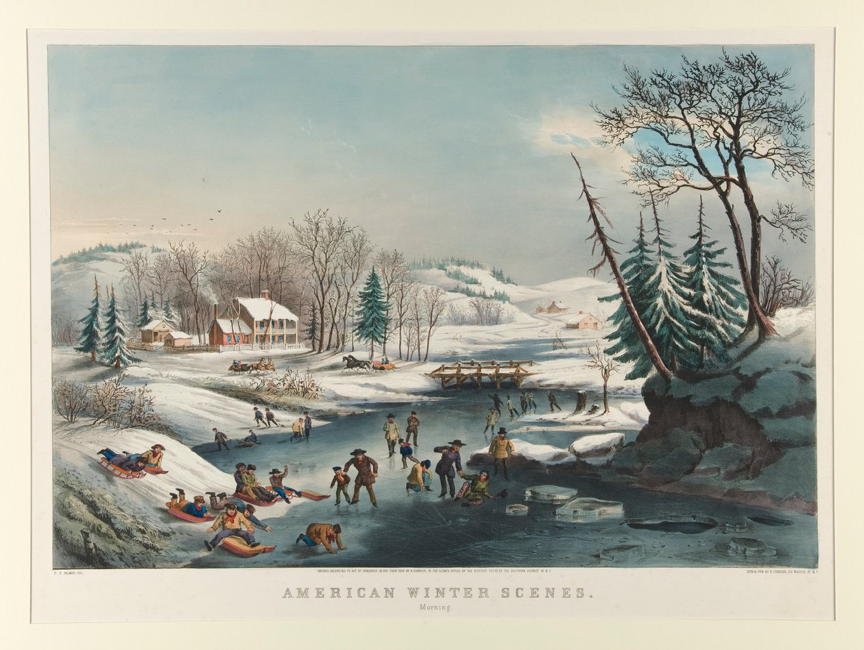 American Winter Scenes./ Aamu tekijältä Nathaniel Currier