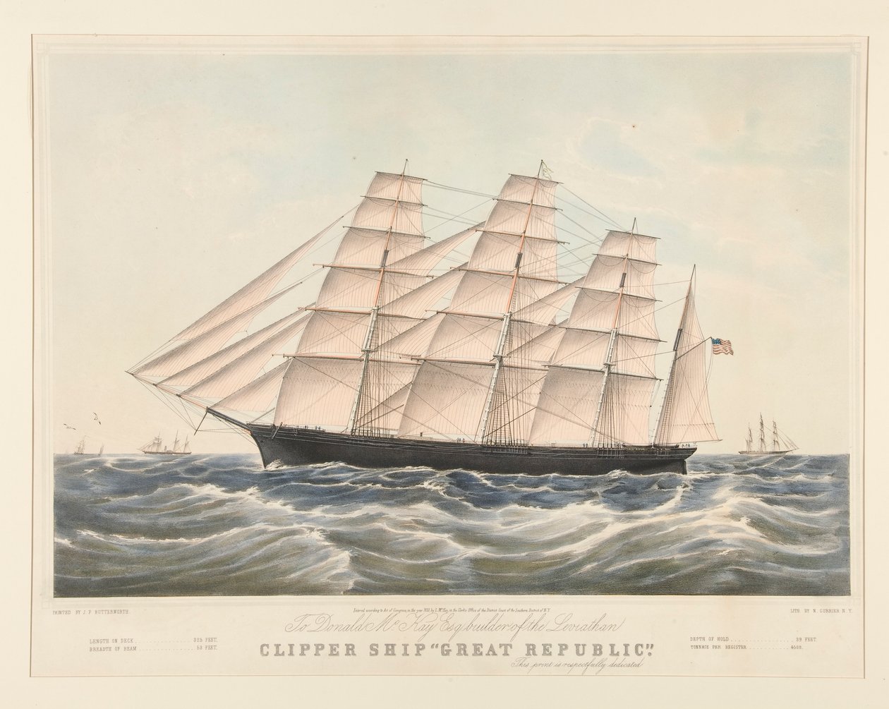 Clipper laiva tekijältä Nathaniel Currier