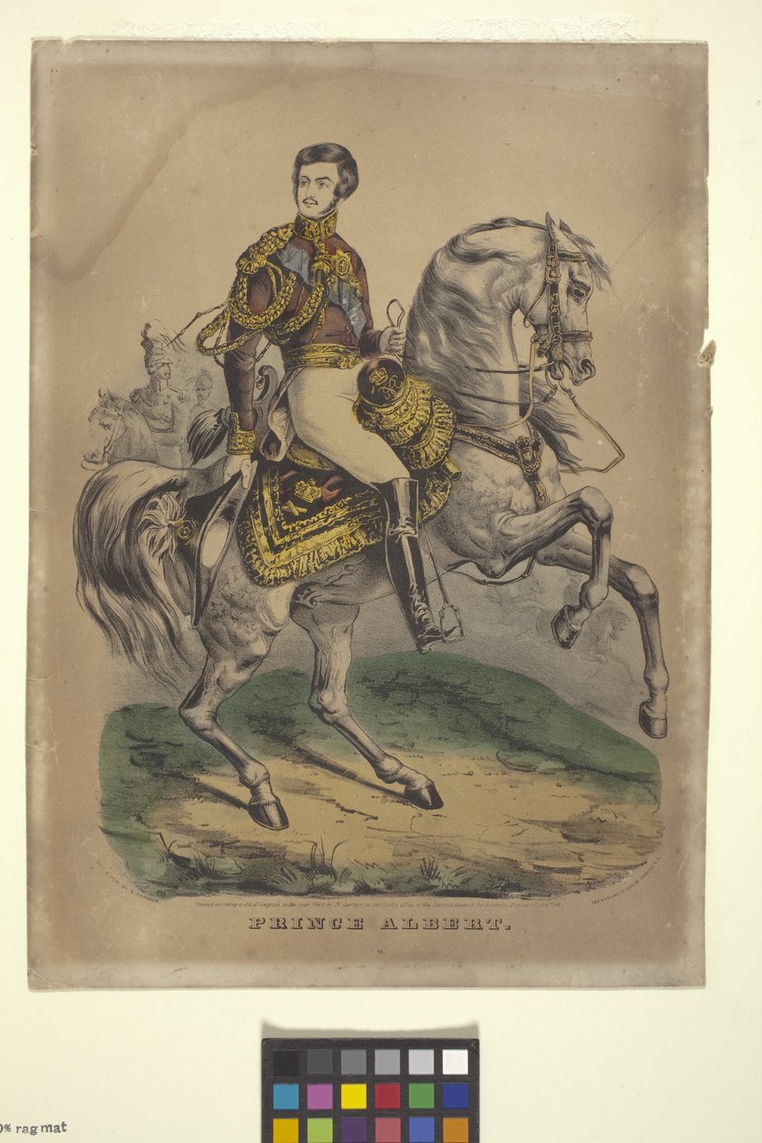Prinssi Albert (käsinvärinen litografia) tekijältä Nathaniel Currier
