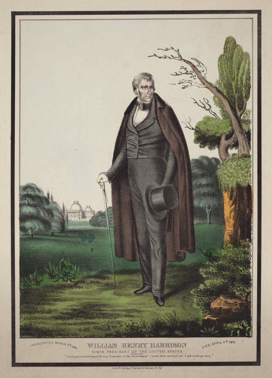 William Henry Harrison: Yhdysvaltain yhdeksäs presidentti tekijältä Nathaniel Currier