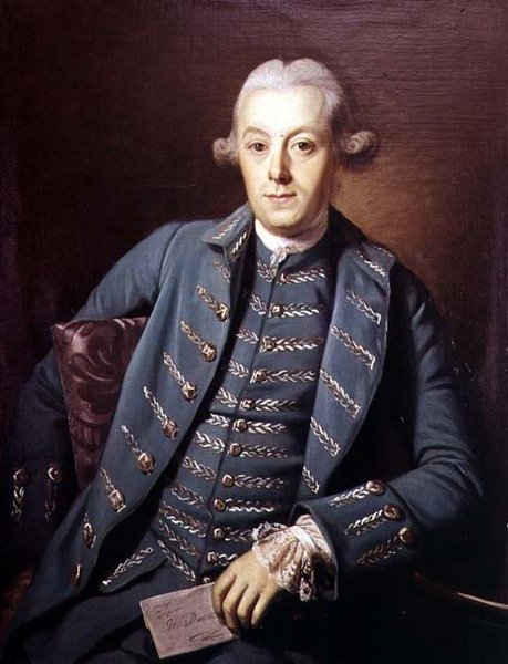 Charles Broughtonin muotokuva tekijältä Nathaniel Dance Holland