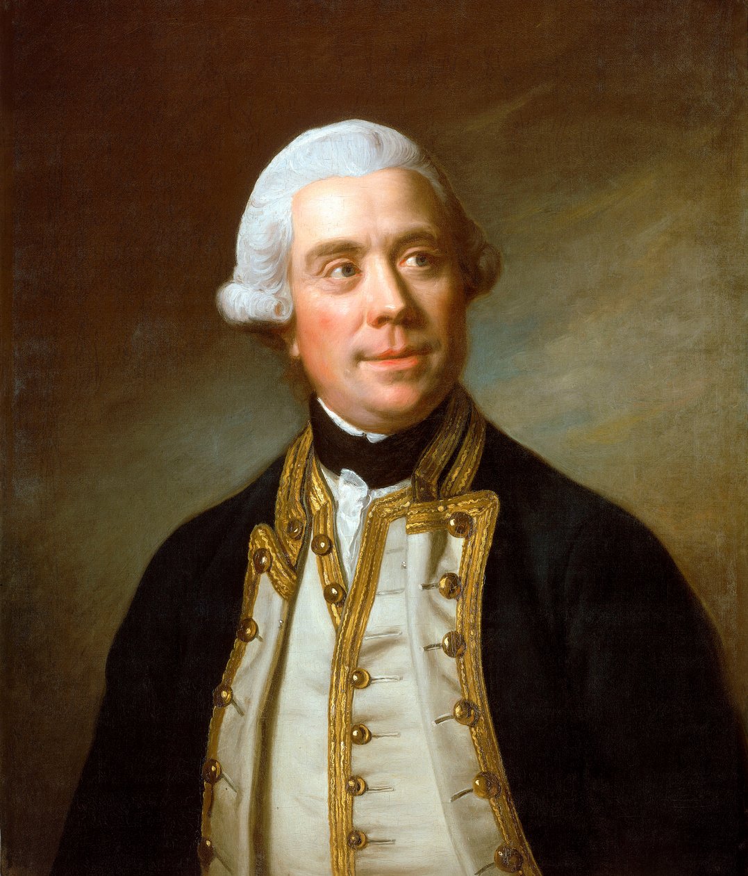 Kapteeni Samuel Barrington (1729-1800), noin 1770 (öljy kankaalle). tekijältä Nathaniel Dance