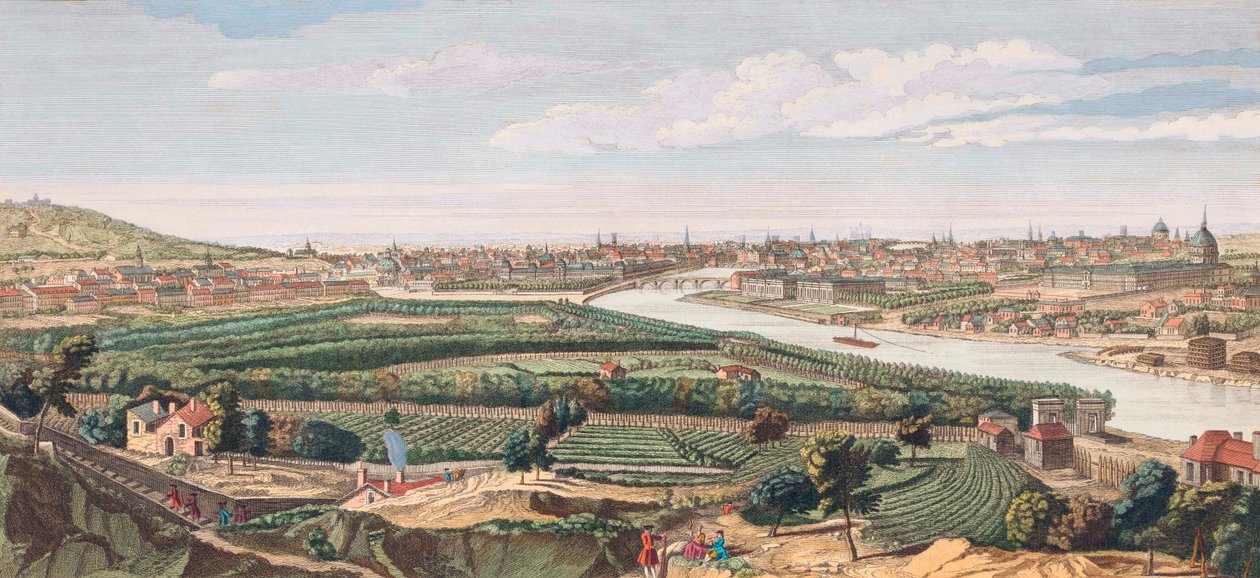 Paris no século XVIII (gravura) finlandesa tekijältä Nathaniel Parr