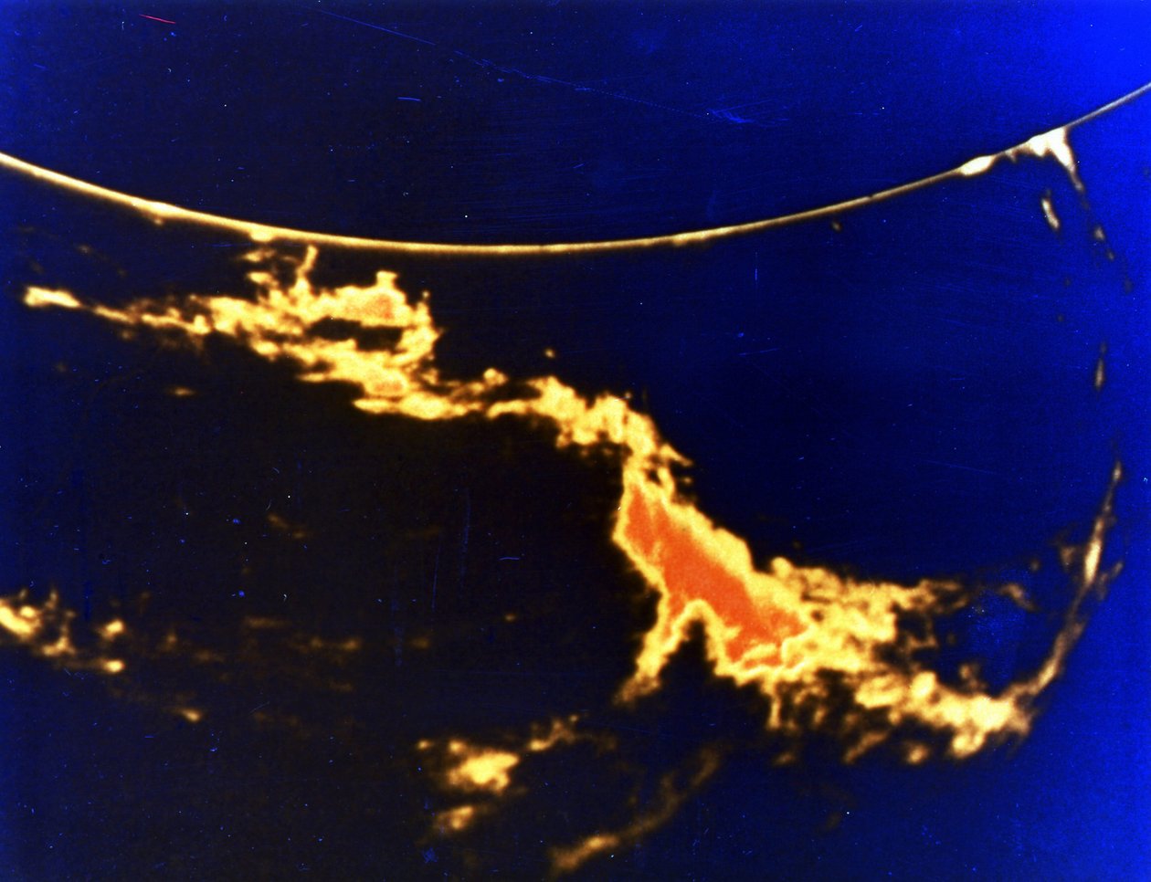 Auringonpurkaus - röntgenkuva. NASA valokuva. tekijältä National Aeronautics and Space Administration National Aeronautics and Space Administration