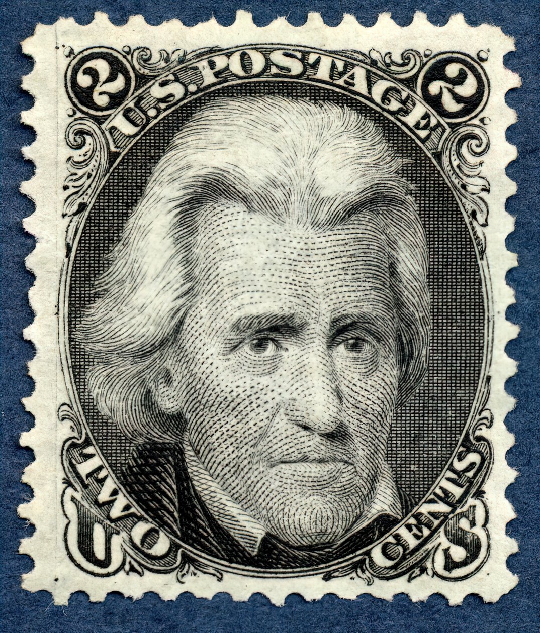 2c Andrew Jackson julkaisee uudelleen singlen, 1875. tekijältä National Bank Note Company
