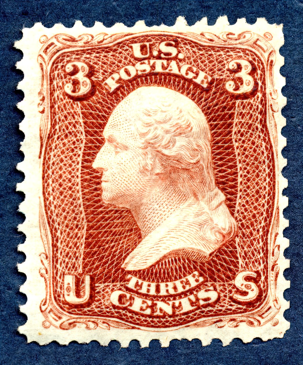 3c Washington julkaisee uudelleen singlen, 1875. tekijältä National Bank Note Company